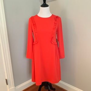 Cece Carly Long Sleeve Holiday Dress - Red